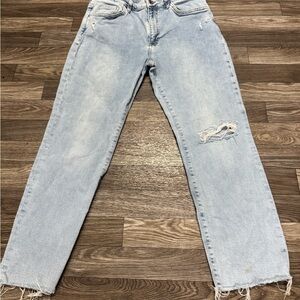 Mavi Light Blue Straight Leg Jeans